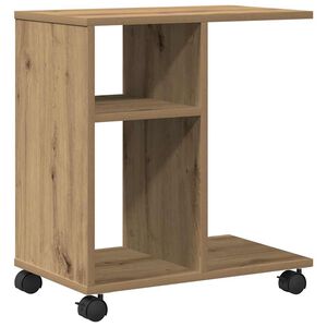 vidaXL Tavolo da Finestra rovere artigianale 50 x 30 x 55 cm