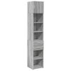 vidaXL Mobile Sottile Grigio Sonoma 40x42,5x225 cm in Truciolato