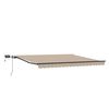 vidaXL Tenda Retrattile Beige 450 &times;300 cm Tessuto