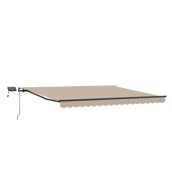 vidaXL Tenda Retrattile Beige 450 &times;300 cm Tessuto