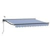 vidaXL Tettuccio Elettrico Retrattile Blu, Bianco, Antracite 3 x 2,5 m