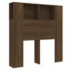 vidaXL Testiera con Scomparti Rovere Marrone 100x18,5x102,5 cm