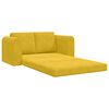 vidaXL Divano letto 60cm Giallo Velluto
