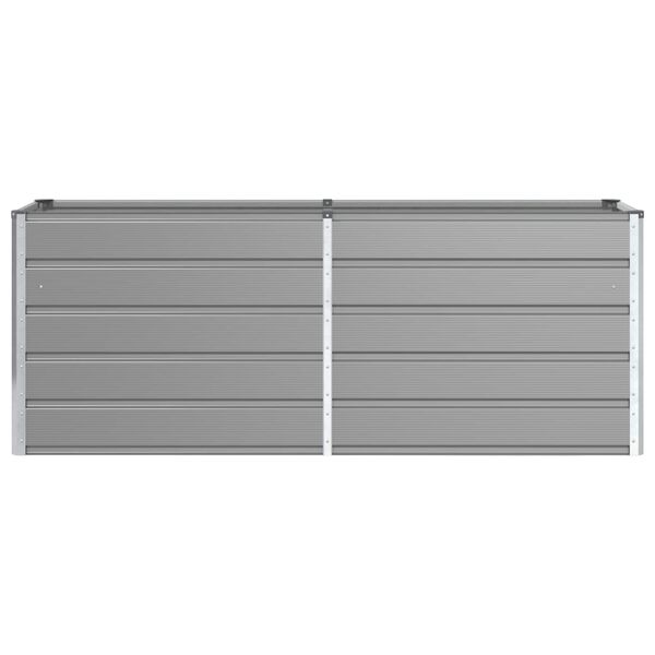 vidaXL Fioriera Grigio chiaro 480 x 50 x 45 cm Acciaio zincato