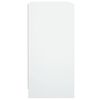 vidaXL Mobile con Ante in Vetro Bianco 68x37x75,5 cm