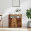 vidaXL Credenza con Luci LED Legno Antico 80x35x75 cm in Truciolato