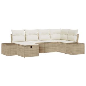 vidaXL Set di divani 6 pz polyrattan