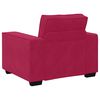 vidaXL Divano Sedia Rosso Vino 100x78x84 cm Velluto