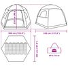 vidaXL Tenda Familiare Igloo per 6 Persone Blu Impermeabile