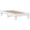 vidaXL Letto senza Materasso Bianco 75x190 in Legno Massello di Pino