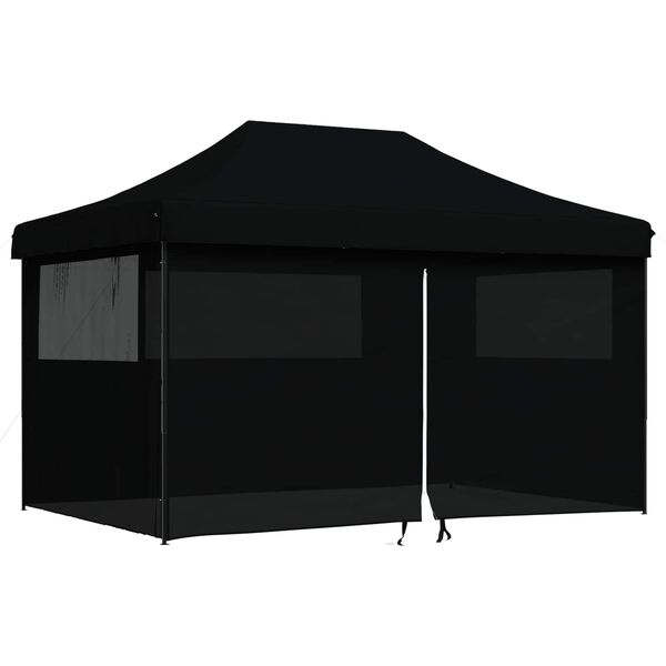 vidaXL Tenda Party Nero 292 x 440 x 315 cm Tessuto Oxford