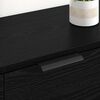 vidaXL Sideboards 2 pcs Rovere Nero 60 x 30 x 70 cm Legno multistrato