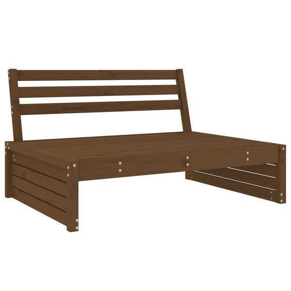 vidaXL Divano Centrale Giardino Ambra 120x80 cm Legno Massello Pino