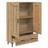 vidaXL Credenza con cassetto Rovere artigianale 69,5 x 31 x 115 cm