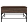vidaXL Tavolino Salotto Rovere Marrone 80x80x45 cm Multistrato Metallo