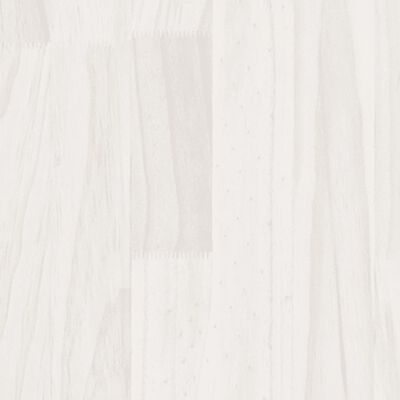 vidaXL Fioriere da Giardino 2 pz Bianche 50x50x70 cm Massello di Pino