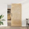 vidaXL Porta scorrevole ORKDAL Marrone 93 x 202 cm Pino massello