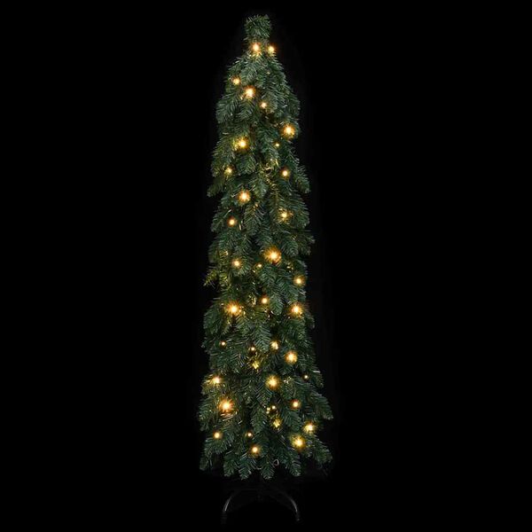 vidaXL Albero di Natale Artificiale Preilluminato con 60 LED 120 cm