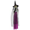 vidaXL Strega di Halloween da appendere SPOOKA Viola 30 x 133 cm