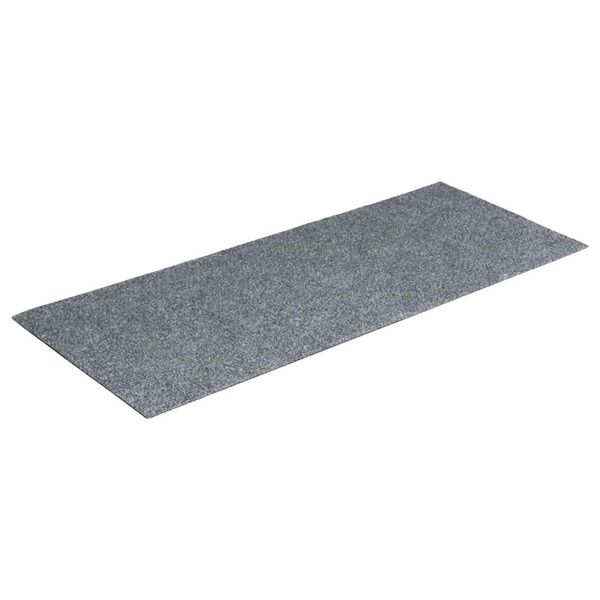 vidaXL Tappetini per scale autoadesivi 15 pz 60x25 cm grigio chiaro rettangolari