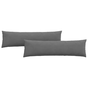 vidaXL Cuscini da Divano 2 pcs Grigio scuro 145 x 40 cm Tessuto