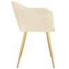 vidaXL Sedie da Pranzo 2 pz Crema in Velluto