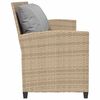 vidaXL Divano da Giardino con Cuscini a 5 Posti Beige in Polyrattan