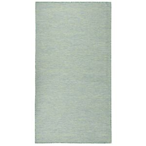 vidaXL Tappeto da Esterni a Tessitura Piatta 80x150 cm Turchese