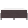 vidaXL Letto a molle con materasso Marrone Scuro 140 x 190 cm Tessuto