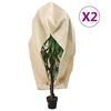 vidaXL Coperture con Cerniera per Piante 2pz 70 g/m&sup2; 3,93x3,5 m