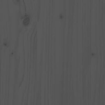 vidaXL Testiera per Letto Grigia 165,5x4x100 cm Legno Massello di Pino
