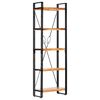 vidaXL Libreria a 5 Ripiani 60x30x180 cm in Legno Massello di Acacia