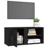 vidaXL Mobili Porta TV 2 pz Nero 80x31,5x36 cm in Legno Multistrato
