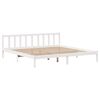 vidaXL Letto senza Materasso Bianco 180x200 cm Legno Massello di Pino