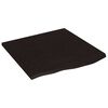 vidaXL Ripiano Muro Marrone Scuro 60x60x2 cm Massello Rovere Trattato