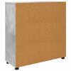 vidaXL Armadio Grigio cemento 80 x 31 x 81 cm Legno multistrato