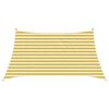 vidaXL Telo Ombra 3 / 4 x 2 m HDPE Rettangolare Giallo e Bianco
