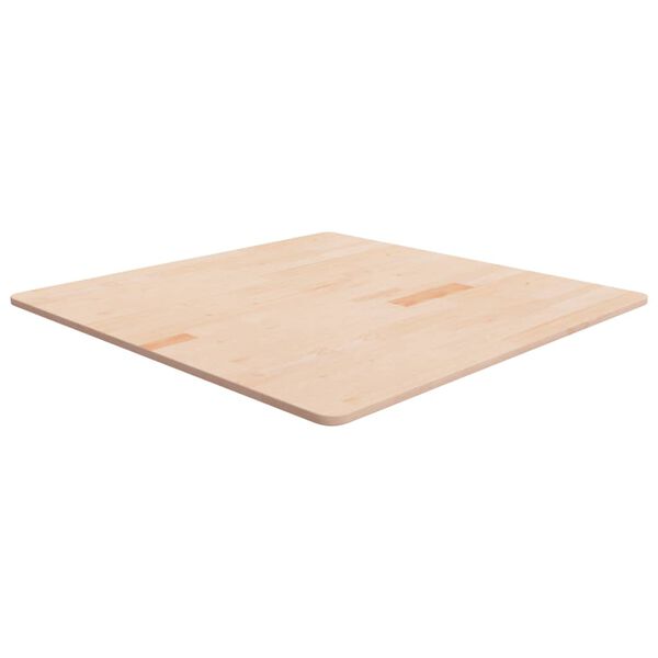 vidaXL Piano Tavolo Quadrato 90x90x1,5 cm Massello Rovere Non Trattato
