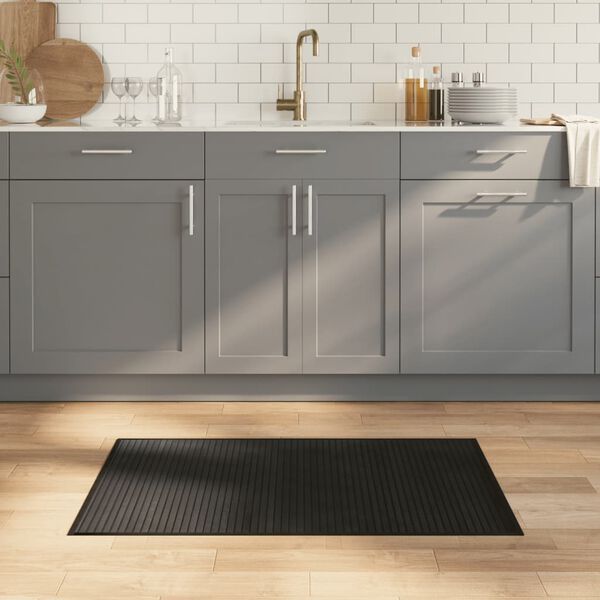 vidaXL Tappeto Rettangolare Nero 60x100 cm in Bamb&ugrave;