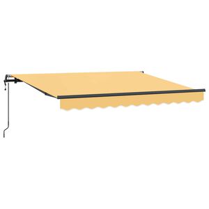 vidaXL Tenda retrattile Sabbia 400 &times; 350 cm Tessuto e Alluminio