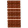 vidaXL Bordure per Prato 10 pz 20x103 cm Flessibili in Acciaio Corten