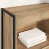 vidaXL Armadio per Libri Rovere Artigianale 80 x 30 x 155 cm