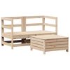 vidaXL Set Divani da Giardino 3 pz in Legno Massello di Pino