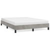 vidaXL Giroletto senza Materasso Grigio Chiaro 140x190 cm Velluto