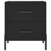 vidaXL Comodini 2 pz Neri 40x35x47,5 cm in Legno Multistrato