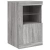 vidaXL Credenza con Luci LED Grigio Sonoma 164x37x67 cm
