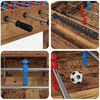 vidaXL Tavolo da Foosball Legno vecchio 125 x 60,5 x 80 cm