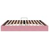 vidaXL Letto con Contenitore con materasso Rosa 200 x 200 cm Velluto