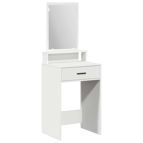 vidaXL Tavolo da Trucco Bianco 50 x 41 x 140 cm Legno multistrato