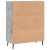 vidaXL Credenza Grigio Cemento 69,5x34x90 cm in Legno Multistrato